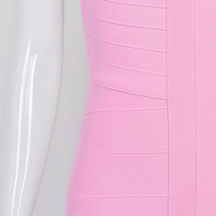 Luxury Signature Knit Plunge Dress For Elegant