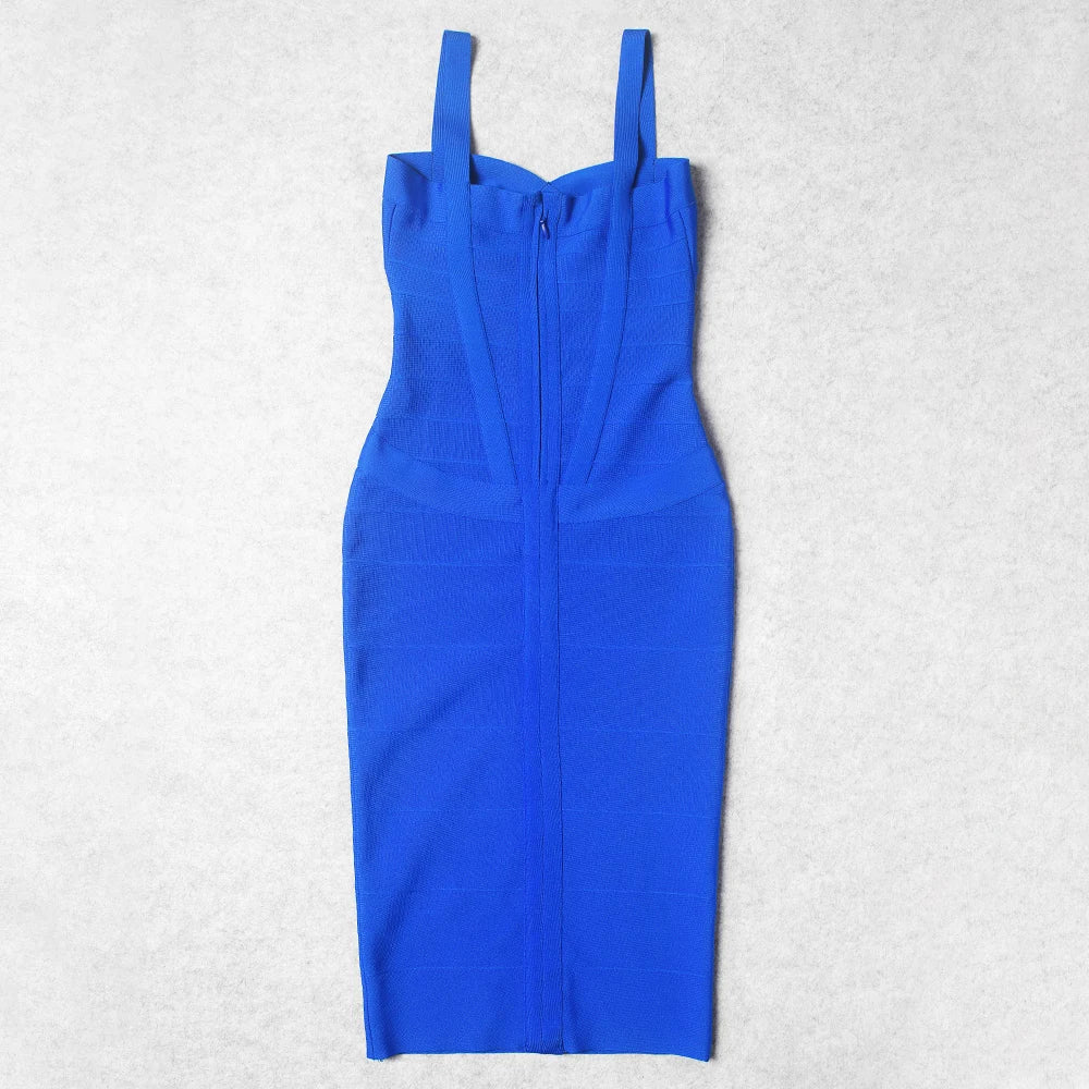 Beaukey Luxury Vintage Midi Bodycon Dress Limited