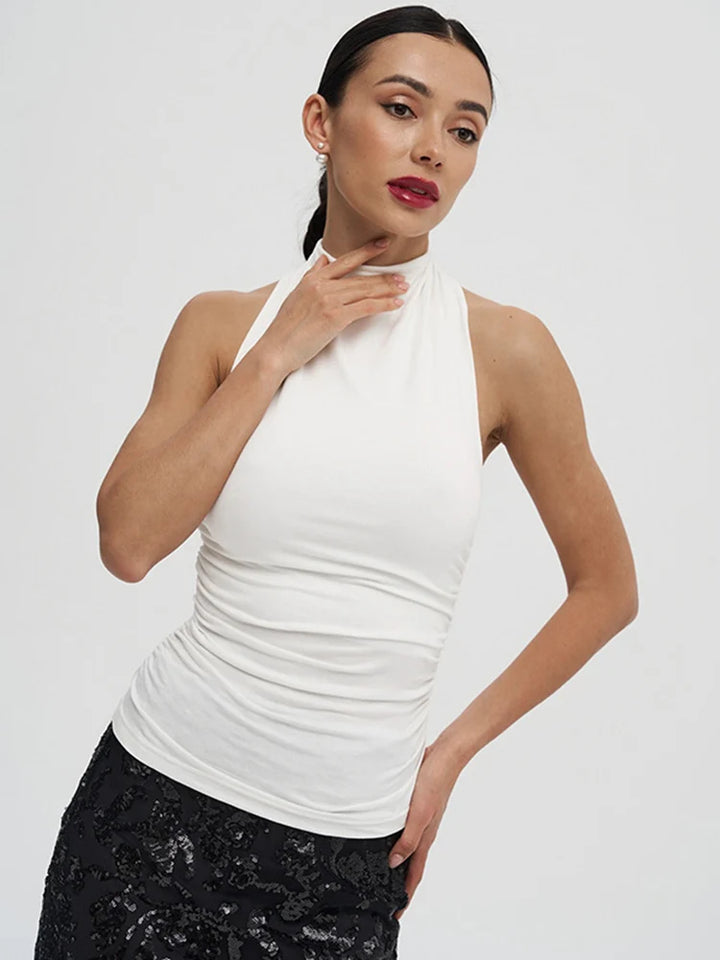 Sexy Backless Pure Color Summer New Women&