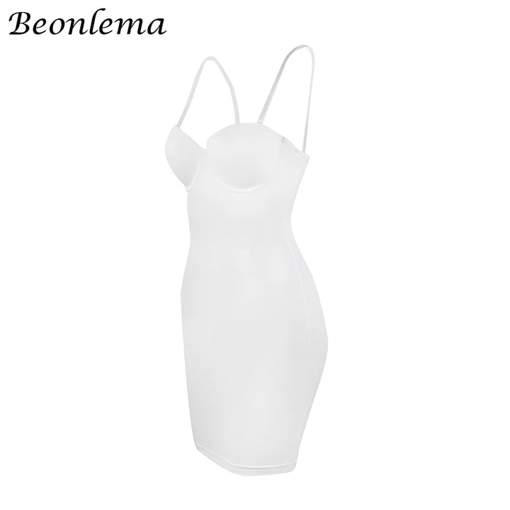 Backless Bodycon Mini Dress High Waist Clubwear