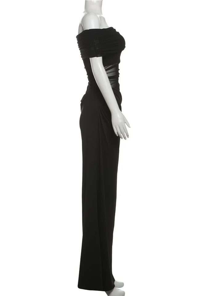 Signature Weir Puss Mesh Patchwork Backless