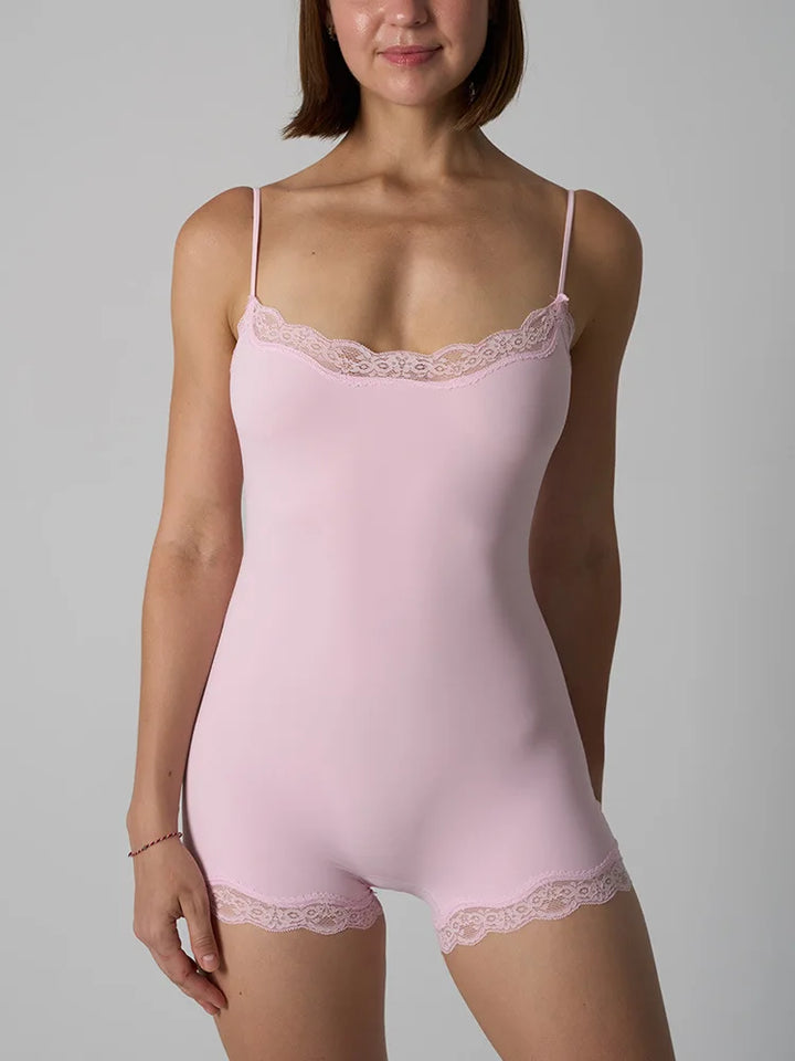 MsChuh Limited Tatting Lace Bodysuit For Elegance