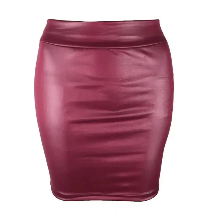 Faux Leather Bodycon Skirt Urban Chic Fashion Essential