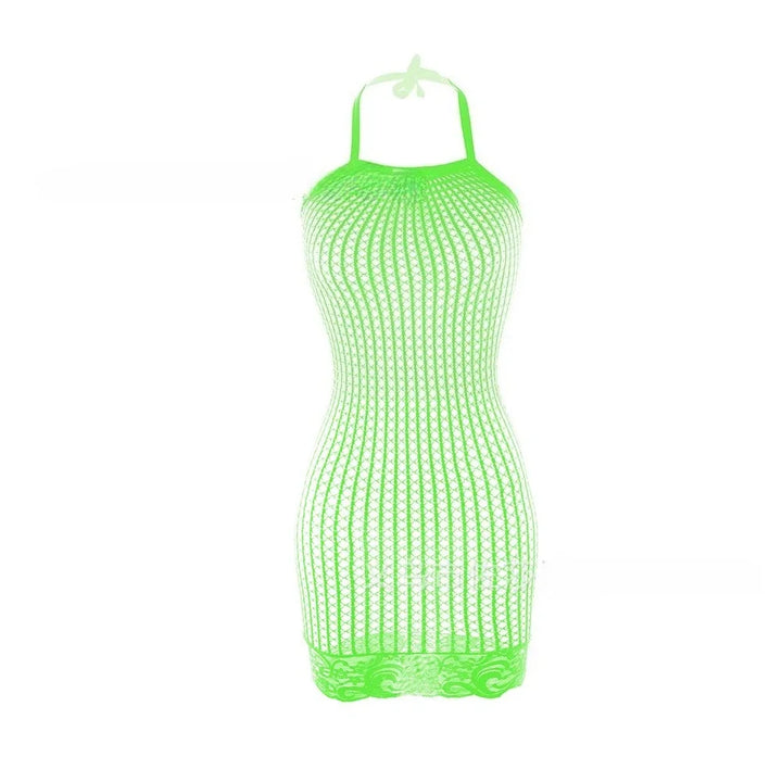 Sexy Fishnet Cover Up Dress Beachwear See Through