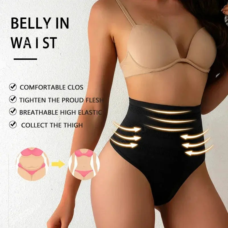 Flarixa Tummy Control Panties High Waist Belly Shaper