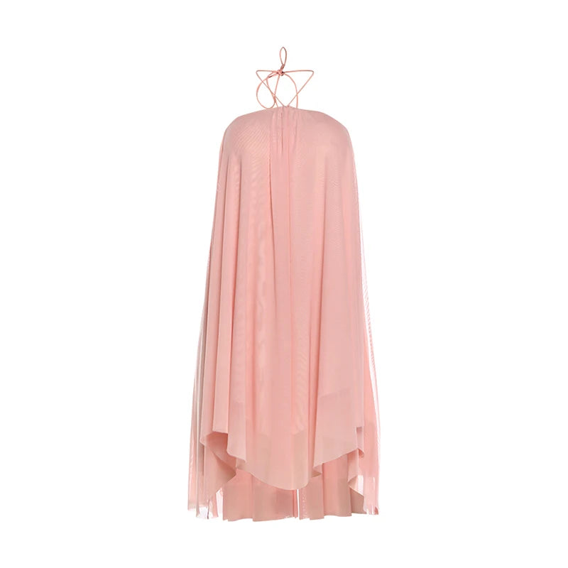 Y2K Mini Dress Tiered Backless Elegant Style