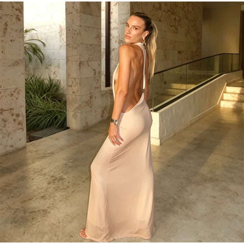 Btuce Exclusve Hollow Out Emerald Green Maxi Dress