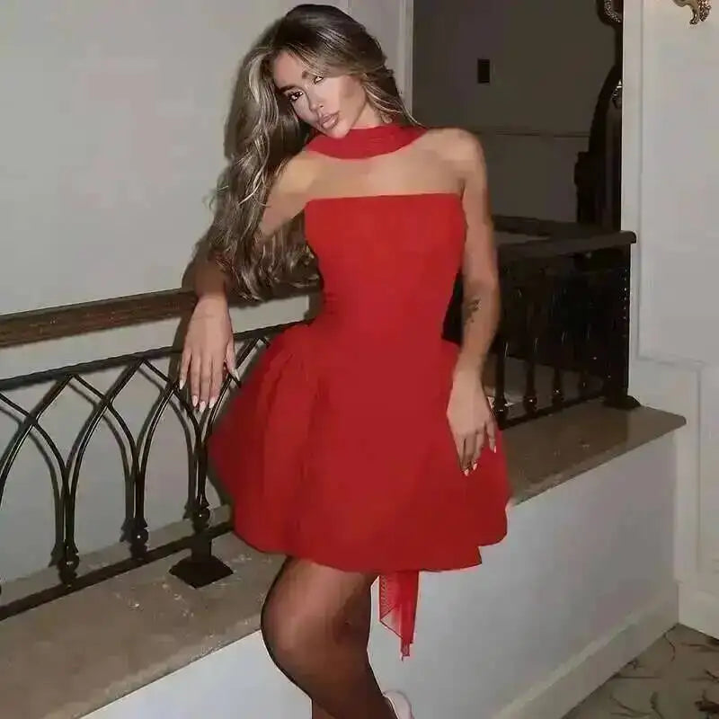 Stunning Off Shoulder Slim Fit A Line Mini Party