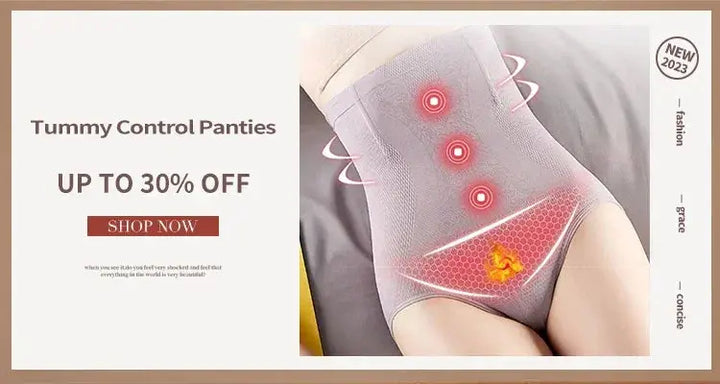 Flarixa Women High Waist Tummy Control Seamless Briefs
