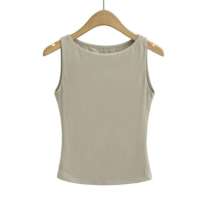 Exquisite Double Layer Slinky Jersey Top