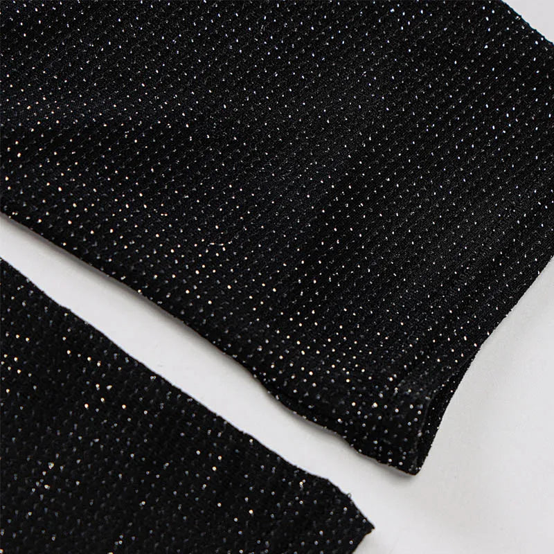 Exquisite Black Slim Knit Jumpsuit For Fall