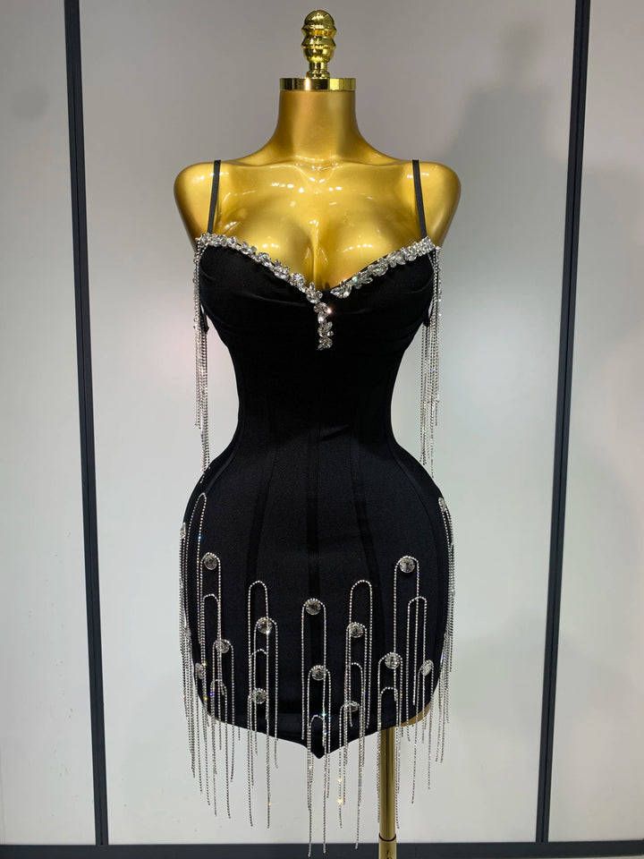 Kormanly Backless Mini Bodycon Dress