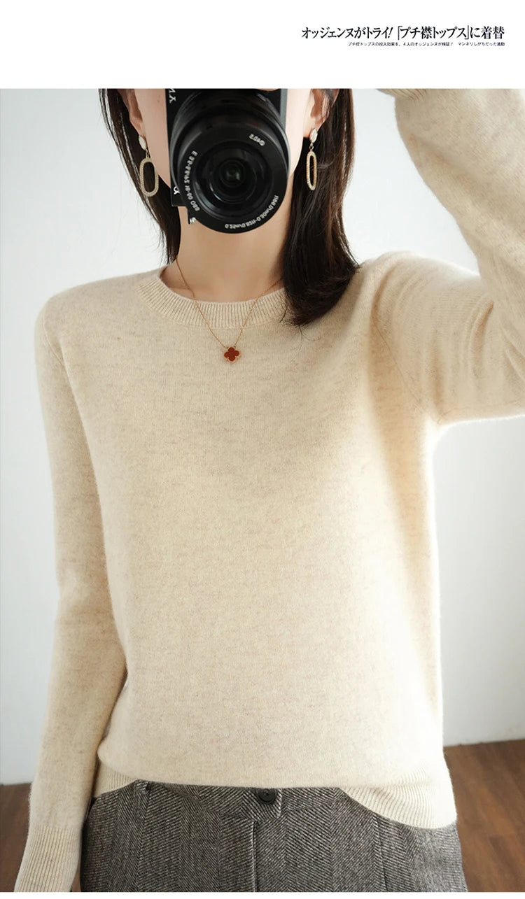 Exclusive Women 100 Pure Cashmere Crew Neck