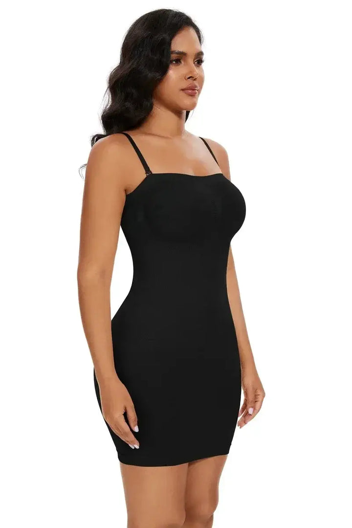 Off Shoulder Compression Body Shaper Dress For Women