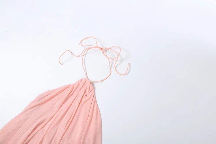 Y2K Mini Dress Tiered Backless Elegant Style