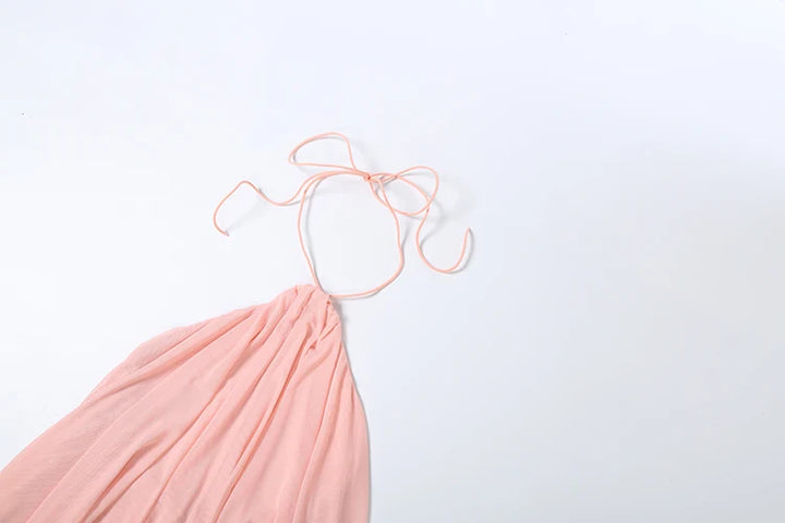 Y2K Mini Dress Tiered Backless Elegant Style