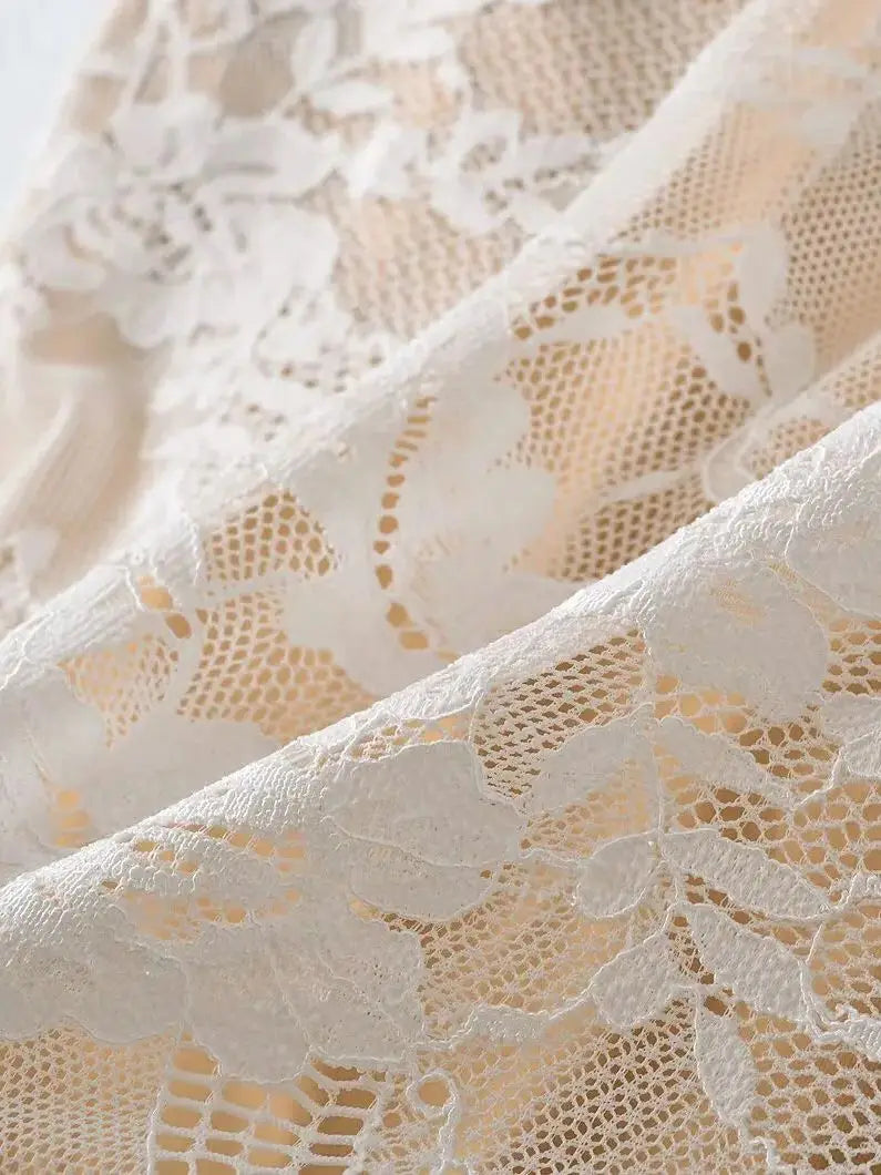 Elegant Lace Bodysuit Jumpsuit Women Summer