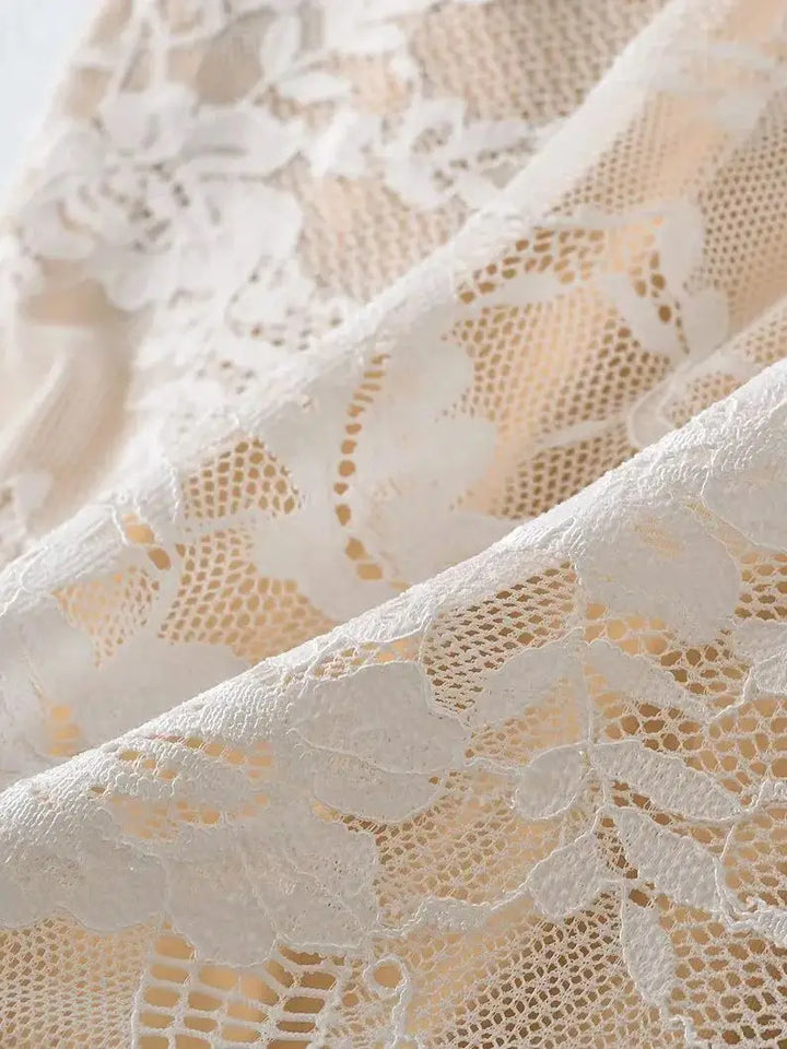 Elegant Lace Bodysuit Jumpsuit Women Summer