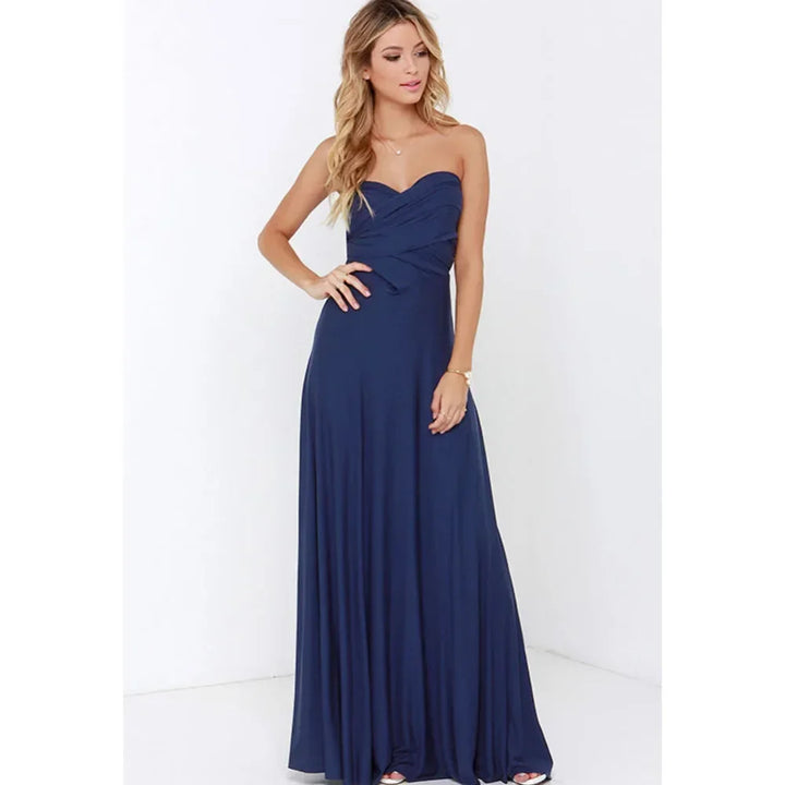 Sexy V Neck Maxi Dress With Straps For Summer Party