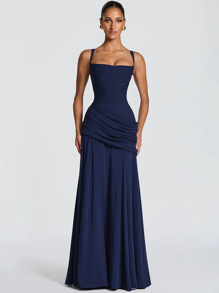 Mozision Strapless Backless Sexy Maxi Dress Women