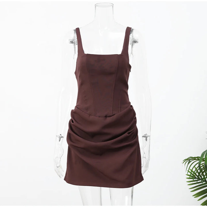 Signature Structured Square Neck Summer Dress