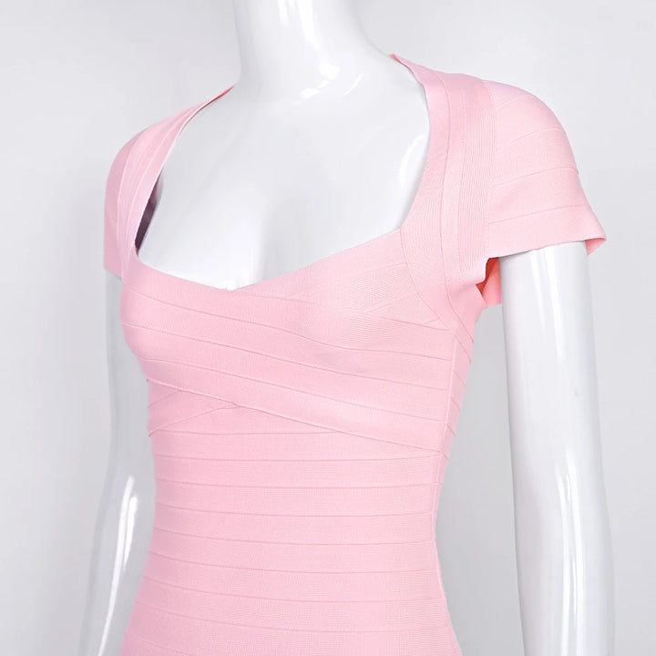Beaukey Premium Stretch Bodycon Evening Mini Dress