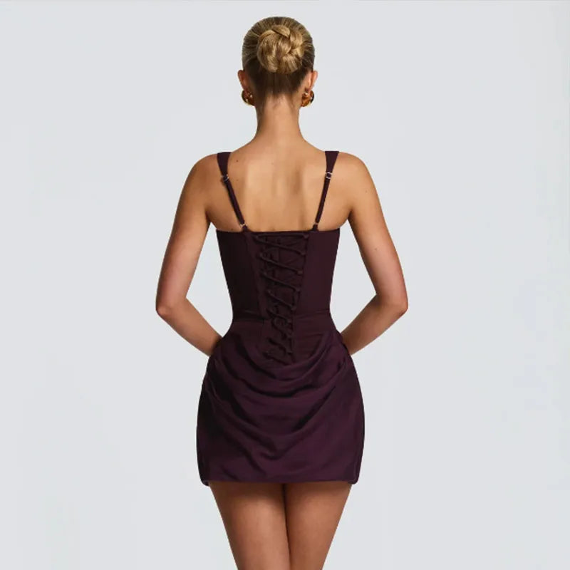 Signature Structured Square Neck Summer Dress