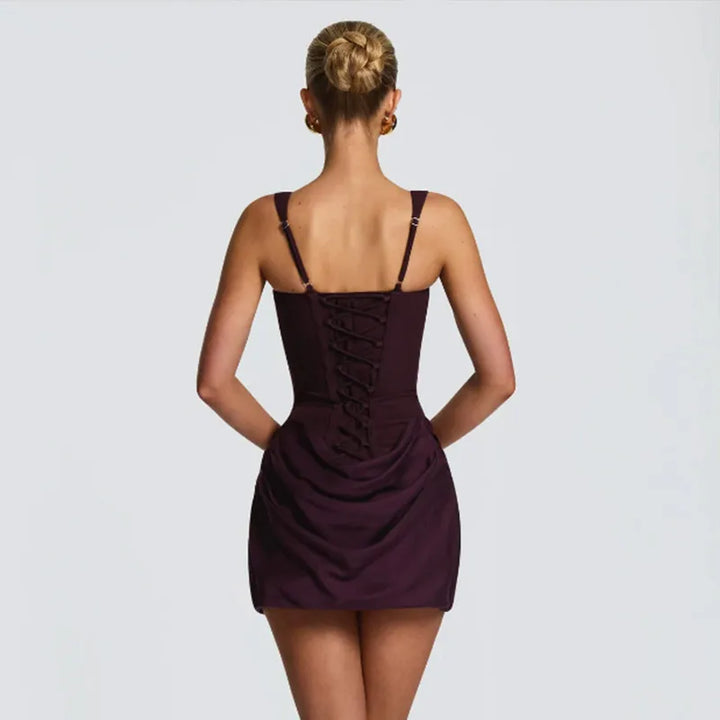 Signature Structured Square Neck Summer Dress
