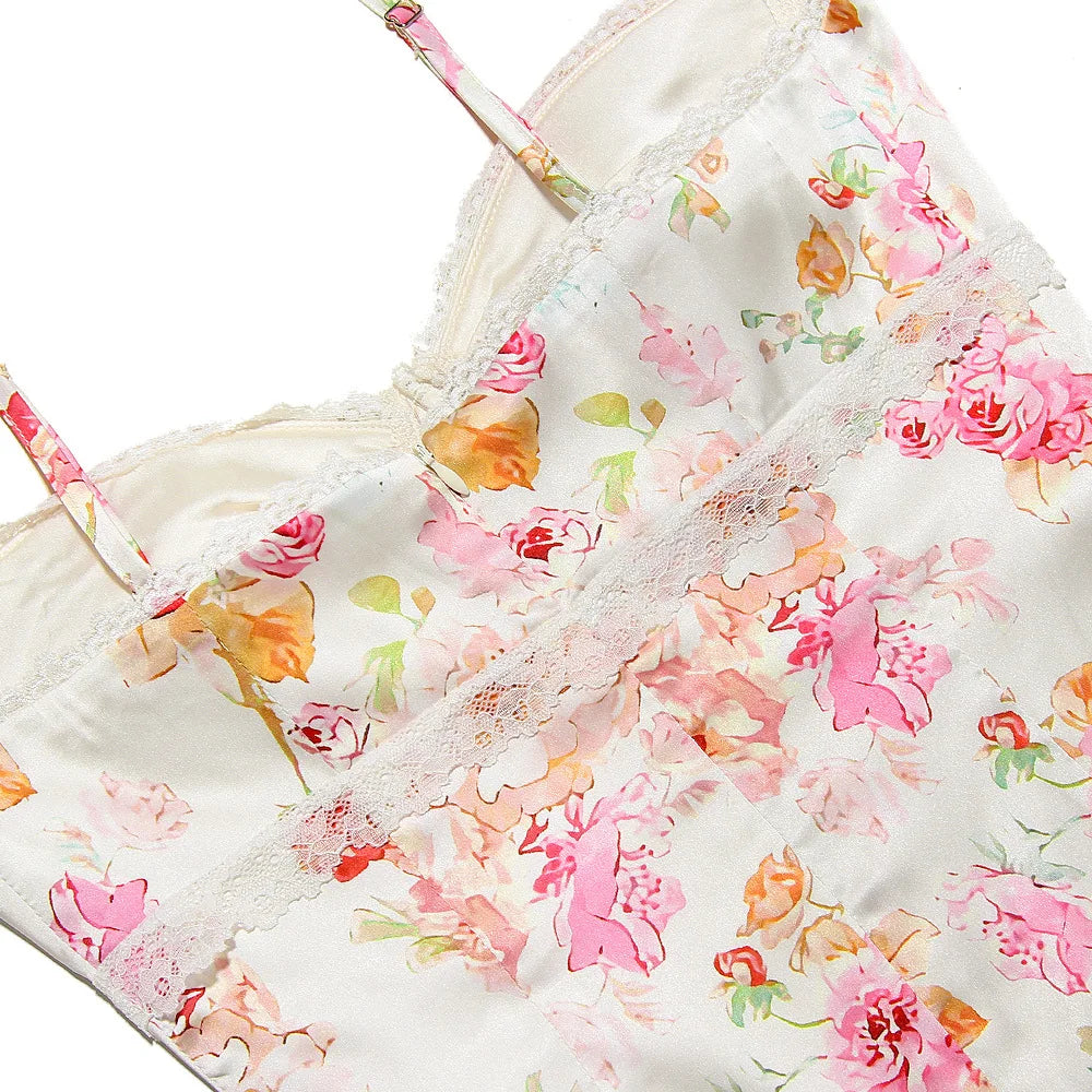 Elegant Floral Maxi Dress With Empire Waist