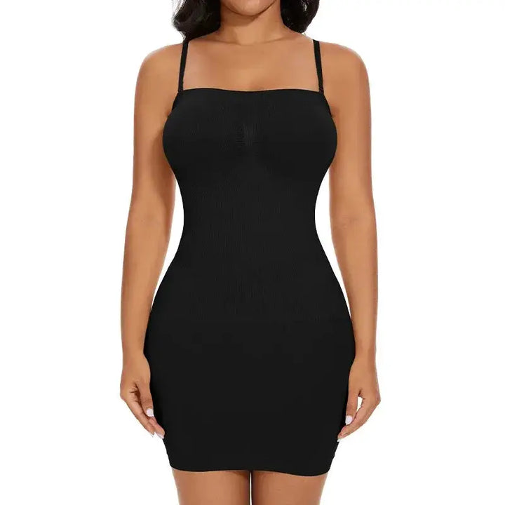 Off Shoulder Compression Body Shaper Dress For Women