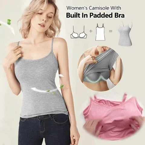 Luxury Modal Camisole For Women With Built In Bra