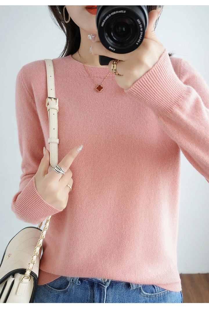 Exclusive Women 100 Pure Cashmere Crew Neck