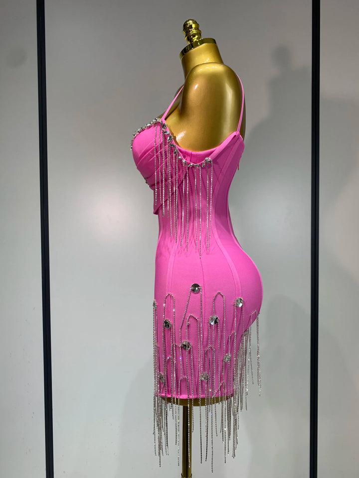 Backless Spaghetti Strap Bodycon Dress For Evening