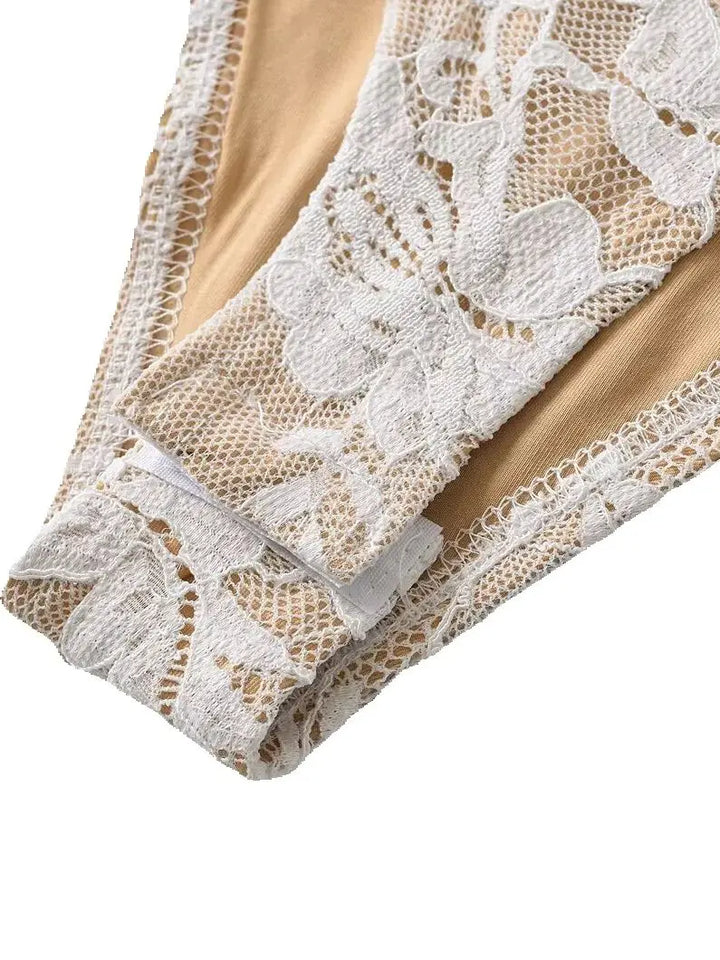 Elegant Lace Bodysuit Jumpsuit Women Summer
