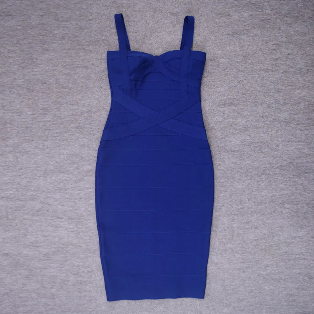 Beaukey Luxury Vintage Midi Bodycon Dress Limited