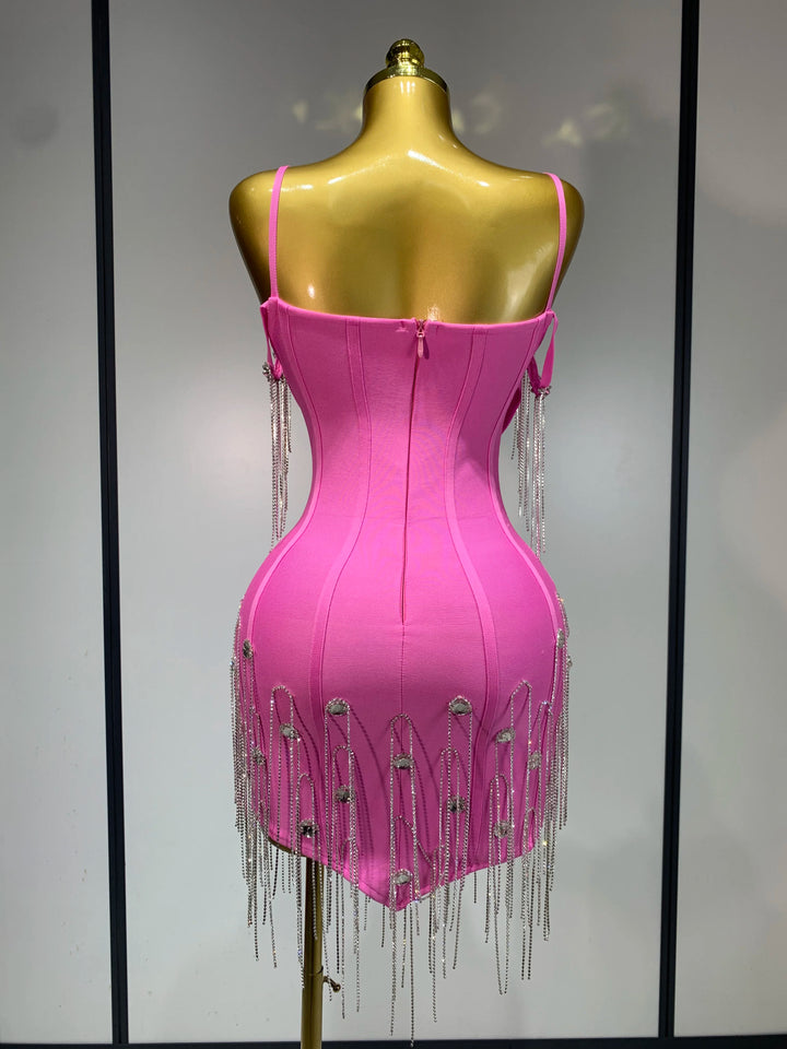 Backless Spaghetti Strap Bodycon Dress For Evening