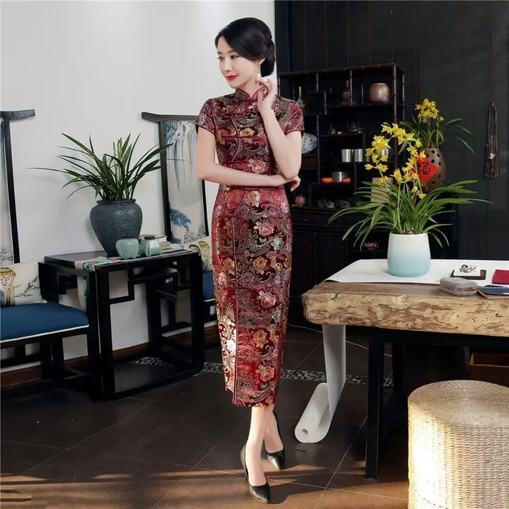 Elegant Vintage Chinese Cheongsam For Party
