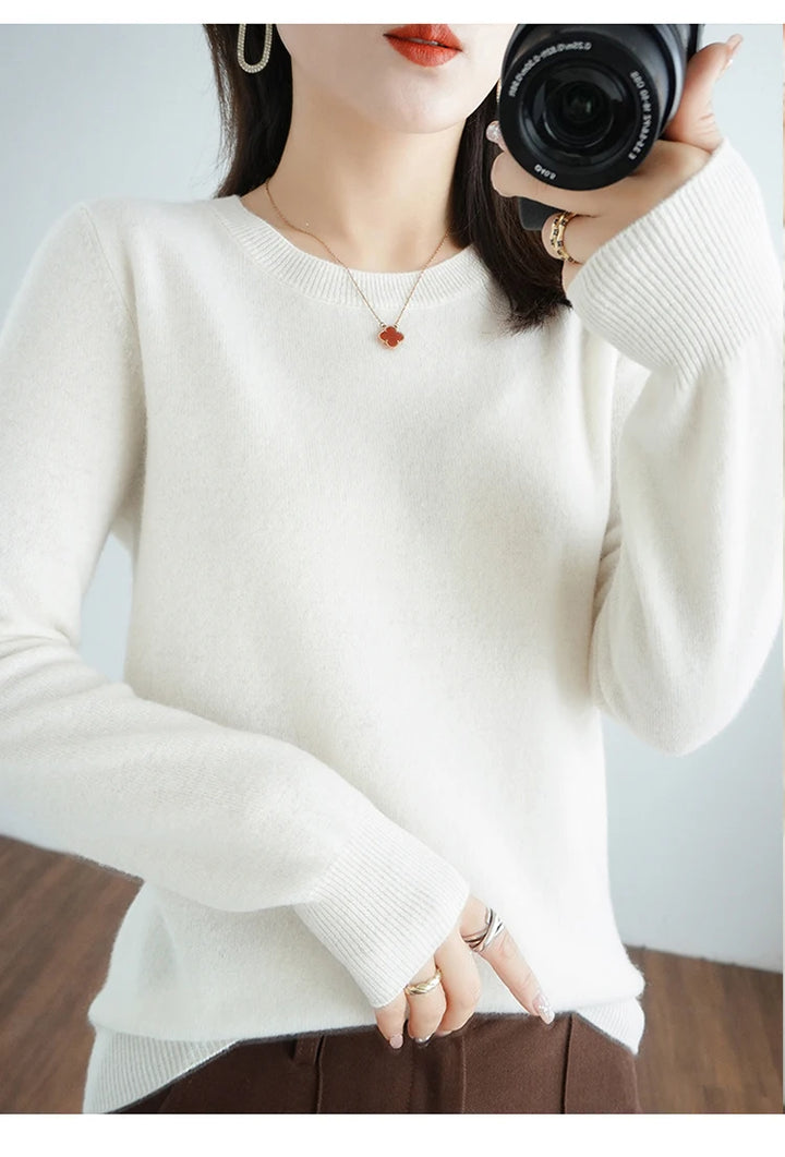 Exclusive Women 100 Pure Cashmere Crew Neck