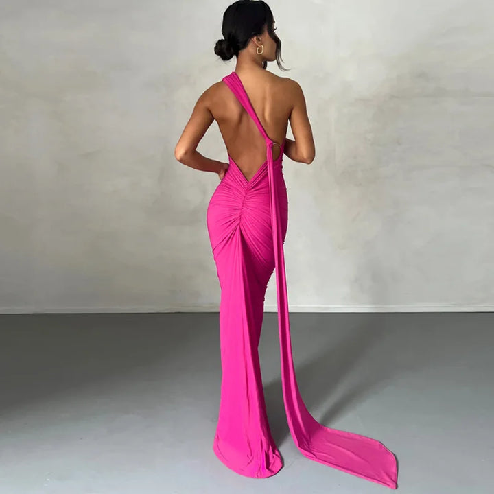 Todoblack Neon Y2K Signature Bodycon Maxi Dress