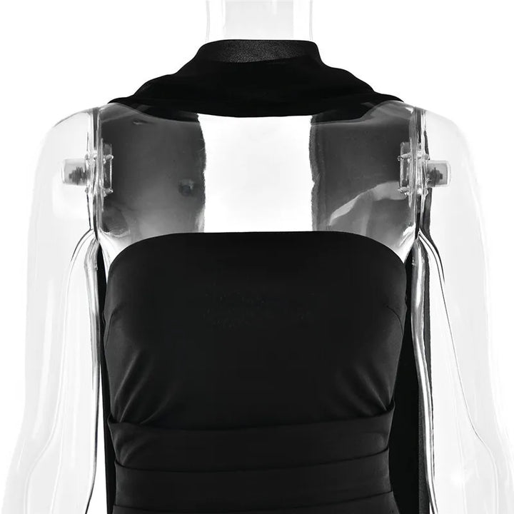 Mozision Premium Off Shoulder Backless Maxi