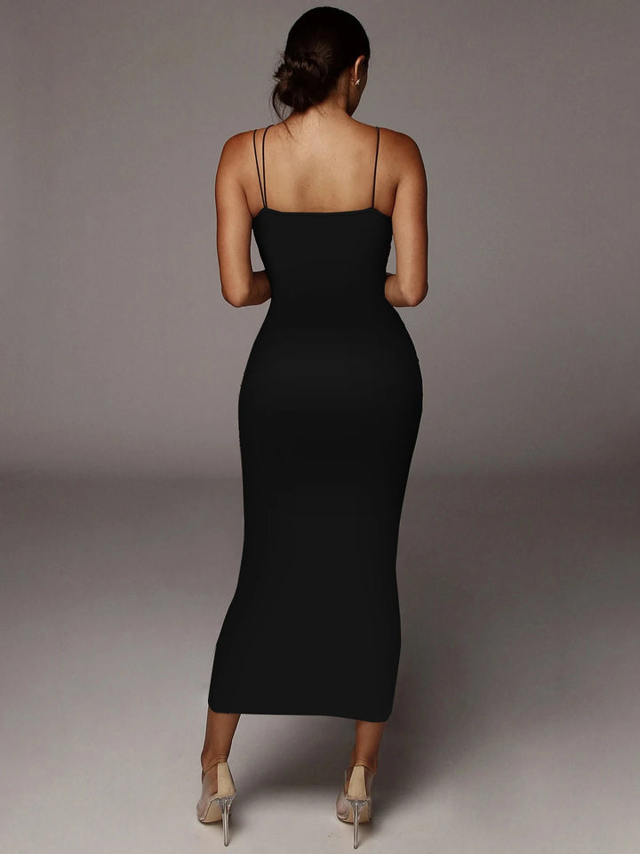 Stunning Leopard Print Bodycon Midi Dress For