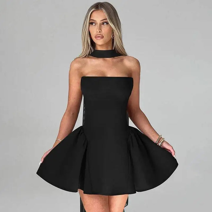 Avrilyaan Off Shoulder Backless A Line Party Dress
