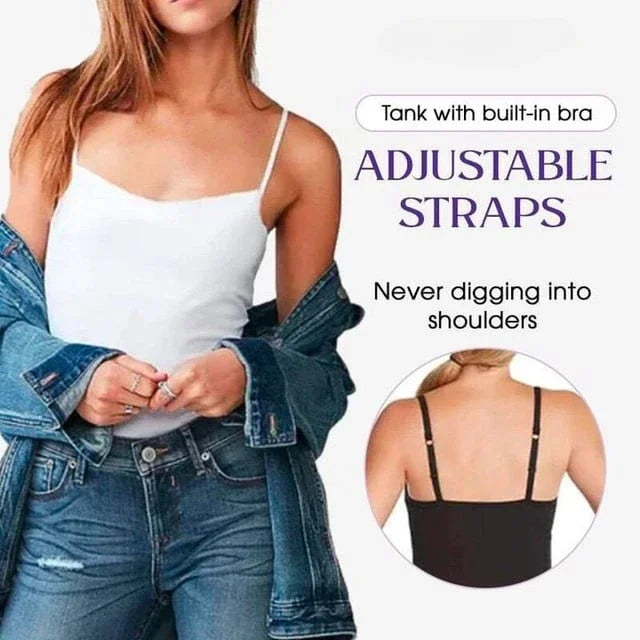 Luxury Modal Camisole For Women With Built In Bra