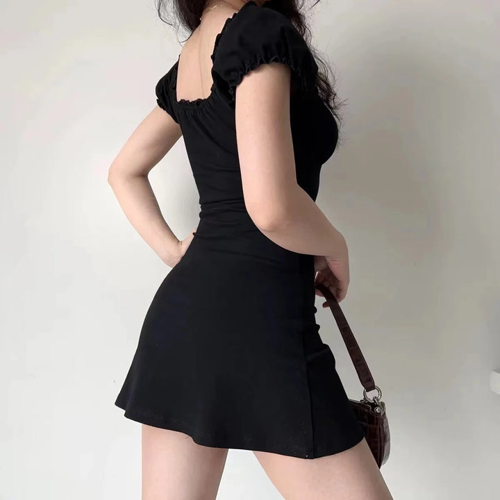 Summer Lace Up Hollow Backless Bodycon Mini Dress