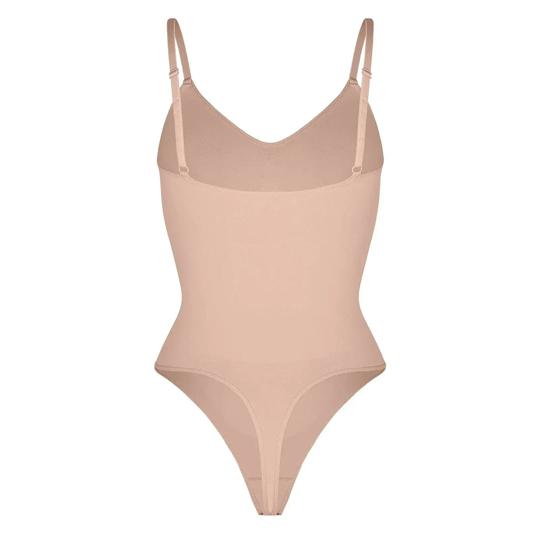 Seamless Thong Bodysuit for Women Slimming Shapewear