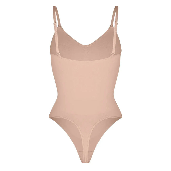 Seamless Thong Bodysuit for Women Slimming Shapewear