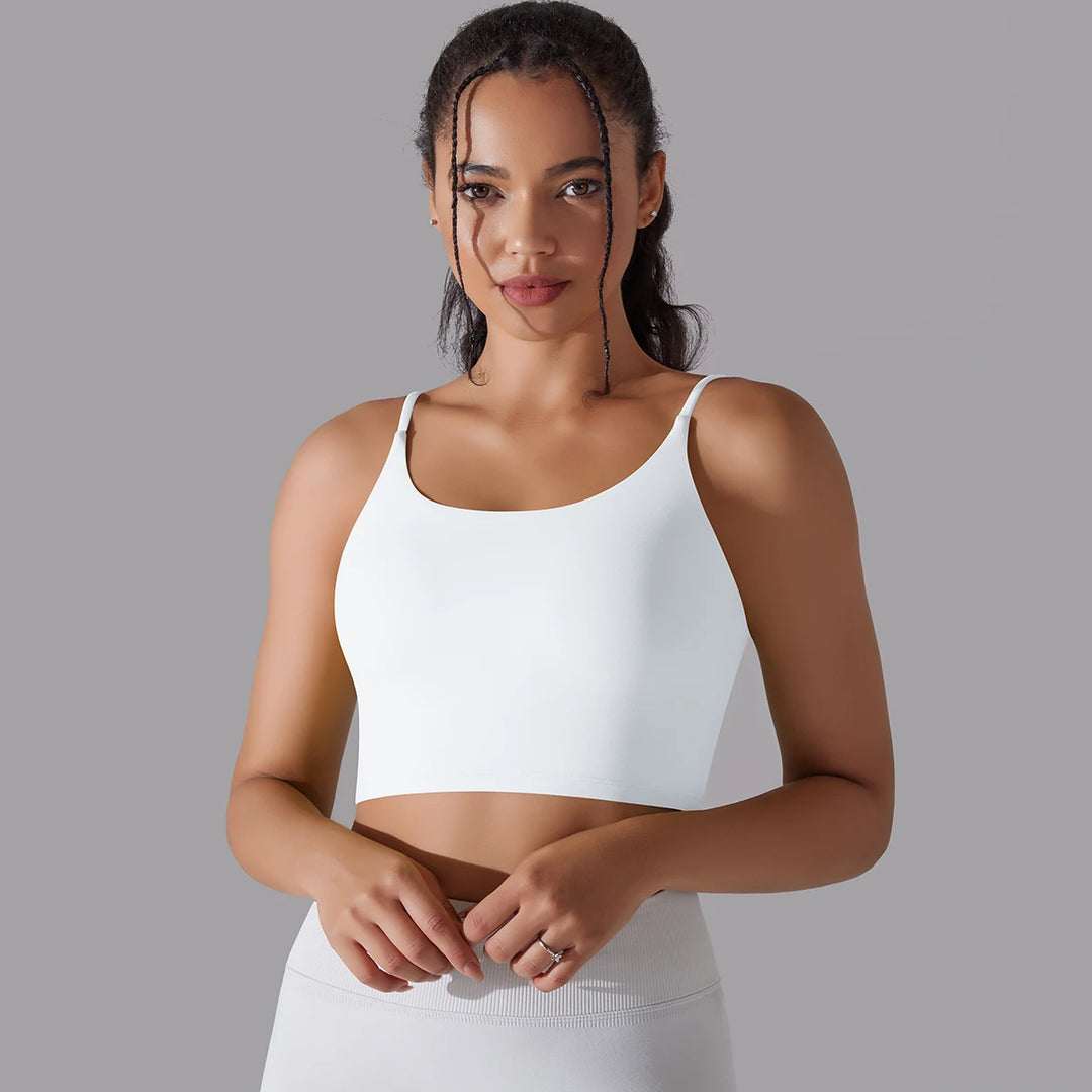 Women Yoga Bra Sports Underwear Soft Running Quick DryTank Top Fitness Gym Padded Bralette Shockproof Bra Beautiful Back
