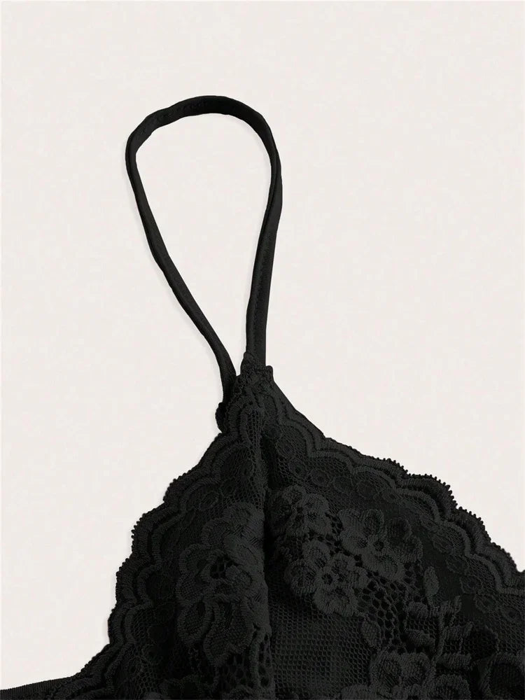 Phumee Luxury Lace Crop Cami Elite Women Y2k Punk