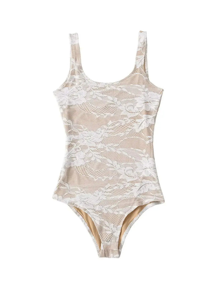 Elegant Lace Bodysuit Jumpsuit Women Summer