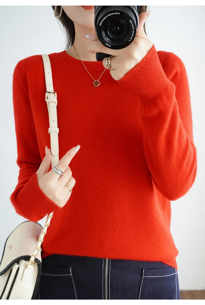 Exclusive Women 100 Pure Cashmere Crew Neck